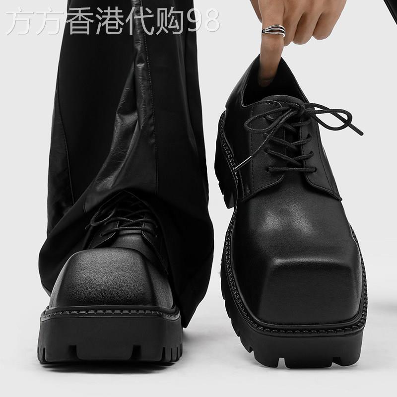 男鞋夏季2026新款情侣德比鞋子英伦商务厚底男士休闲皮鞋结婚新郎