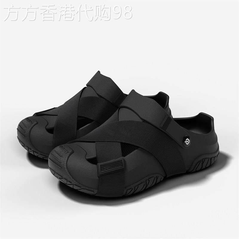 潮牌外穿踩屎感厚底洞洞鞋男2026年夏季新款EVA登山钓鱼防滑拖鞋