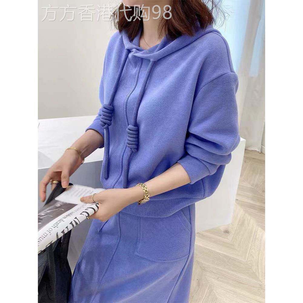 欧洲站连帽运动衫套装裙子女士高端2025春秋季网红瘦身造型两件套
