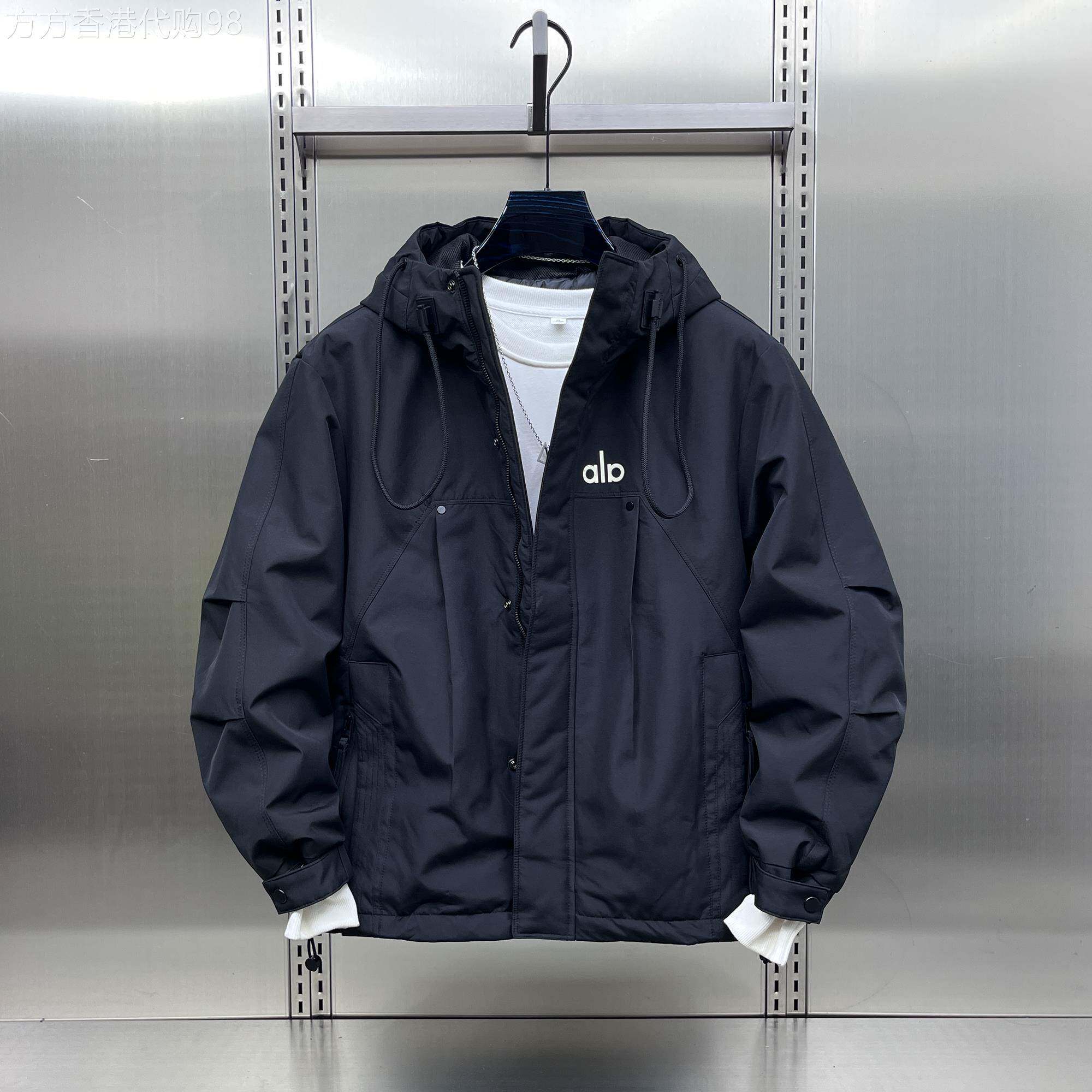 代购2025连帽秋冬宽松加棉夹克男款潮牌棉服工装棉衣外套冲锋衣