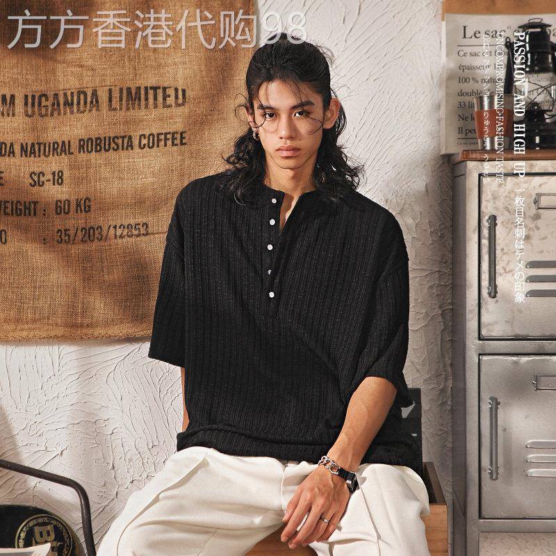 当季热门新品~COOT MOKE!夏季透气短袖男日系T恤宽松上衣日系复古