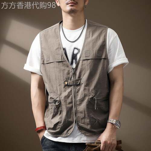 不容错过的男装~COOT MOKE！夏季背心男百搭复古上衣高端舒适休闲