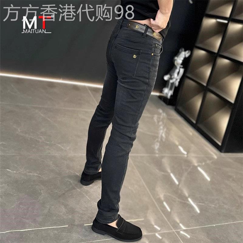 高端牛仔裤男士2026新款春秋夏季潮男裤韩版修身小脚休闲裤子男款