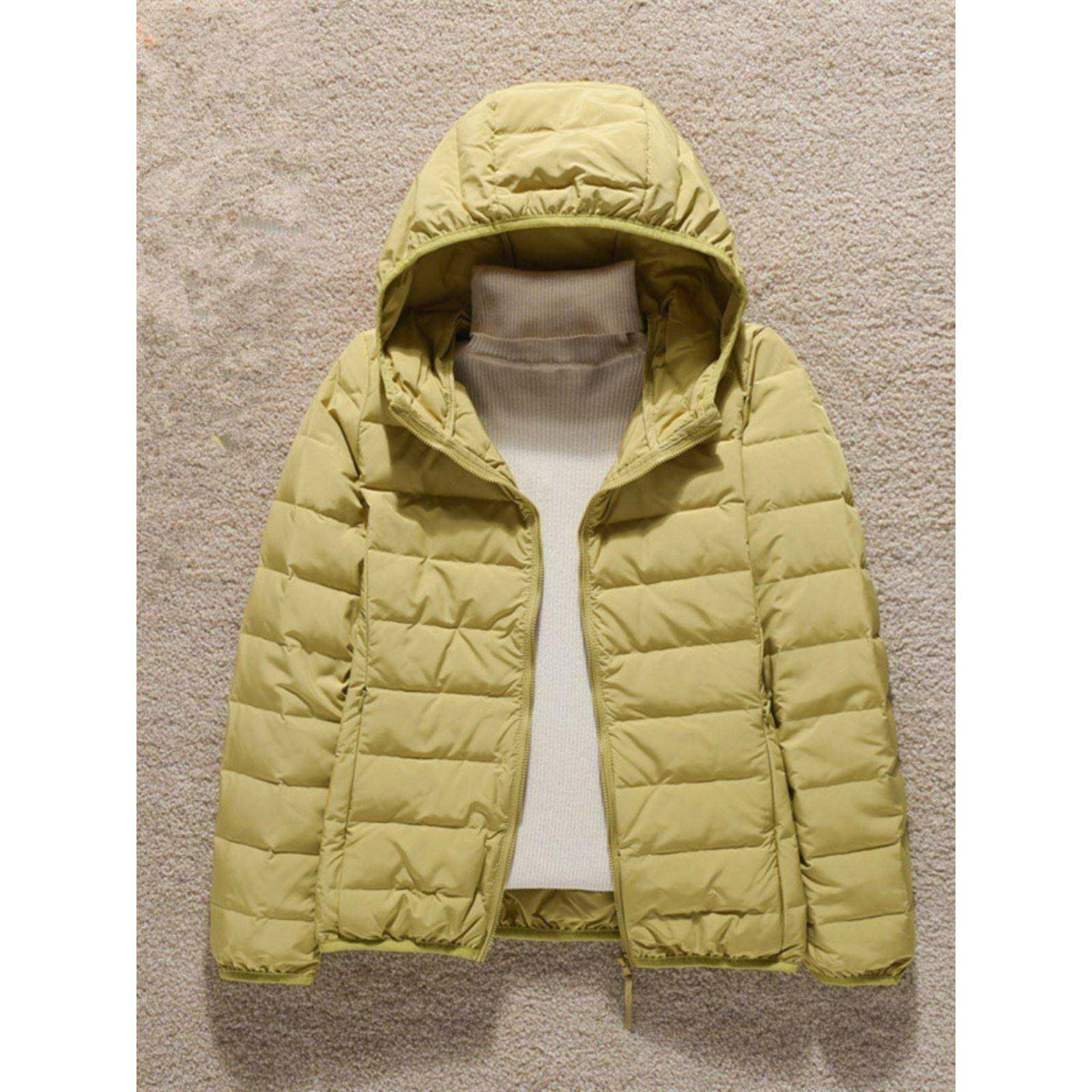 潮牌白鸭绒轻薄羽绒服女短款2024秋冬新款韩版时尚小个子妈妈外套