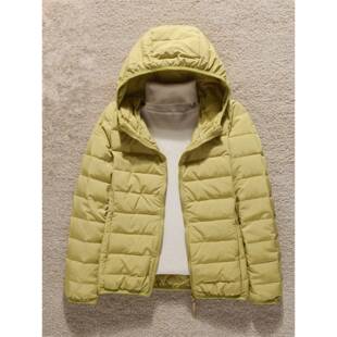 潮牌白鸭绒轻薄羽绒服女短款2024秋冬新款韩版时尚小个子妈妈外套