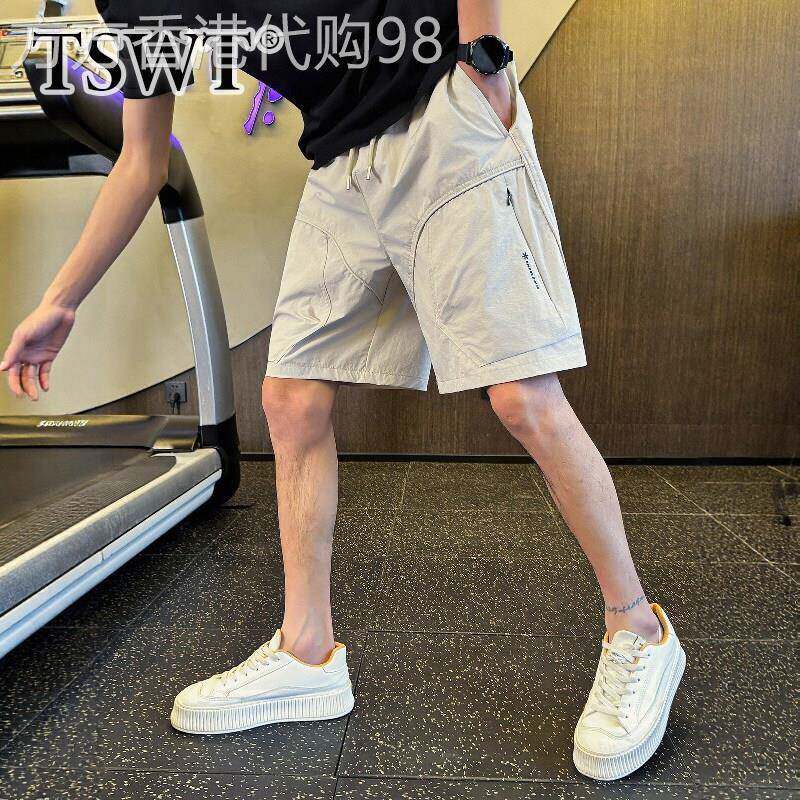 高端速干休闲短裤男款夏季薄款2026新款户外透气工装运动五分裤子