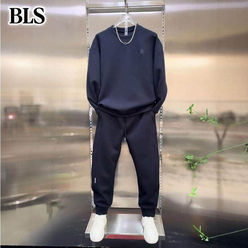 高端运动休闲套装男秋冬季2025新款重磅加绒卫衣休闲裤男士两件套,男装,休闲运动套装,淘宝优惠券,粉丝福利购,淘宝优惠卷