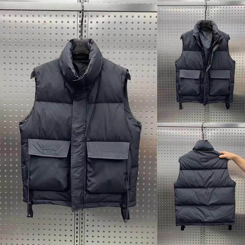 高端羽绒马甲男2025冬季新款工装白鸭绒背心宽松休闲外套加厚坎肩,男装,羽绒马甲,淘宝优惠券,粉丝福利购,淘宝优惠卷