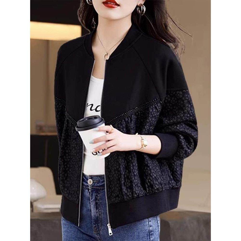 潮牌女士棒球服短外套时尚洋气春秋季2025年新款大码胖mm显瘦上衣