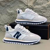 潮牌2025新款 男轻便软底翻毛真皮增高老爹鞋 秋冬季 透气运动休闲鞋