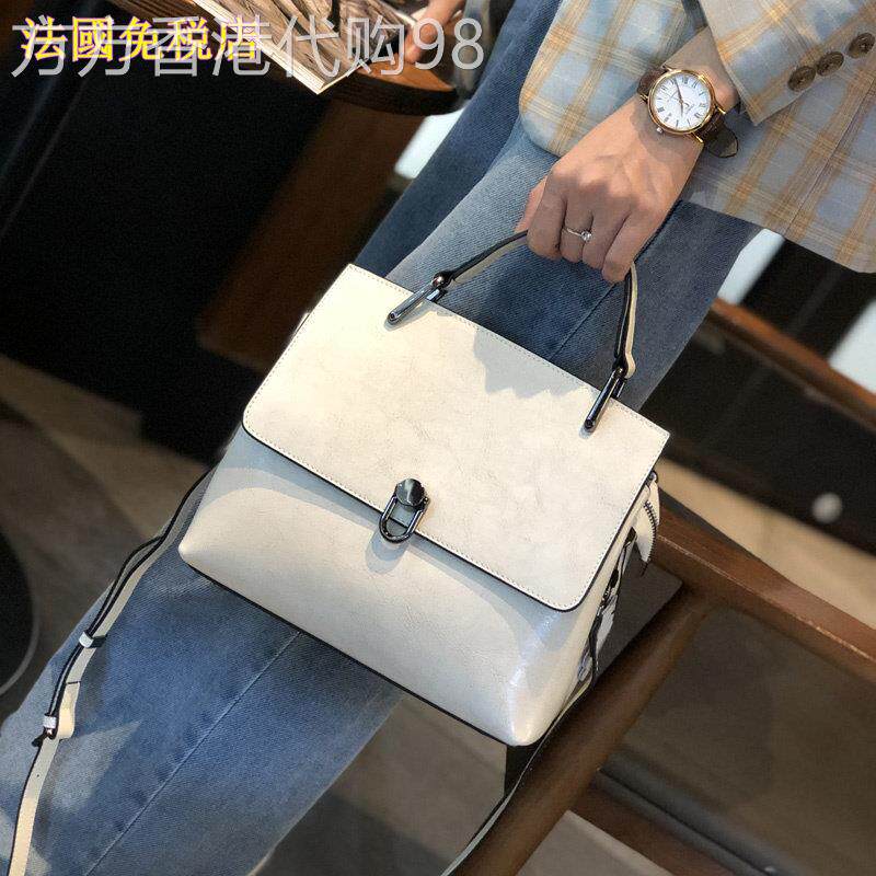 法国专柜正品MKBM 女包时尚大容量单肩宽带斜揹包百搭真皮手提包