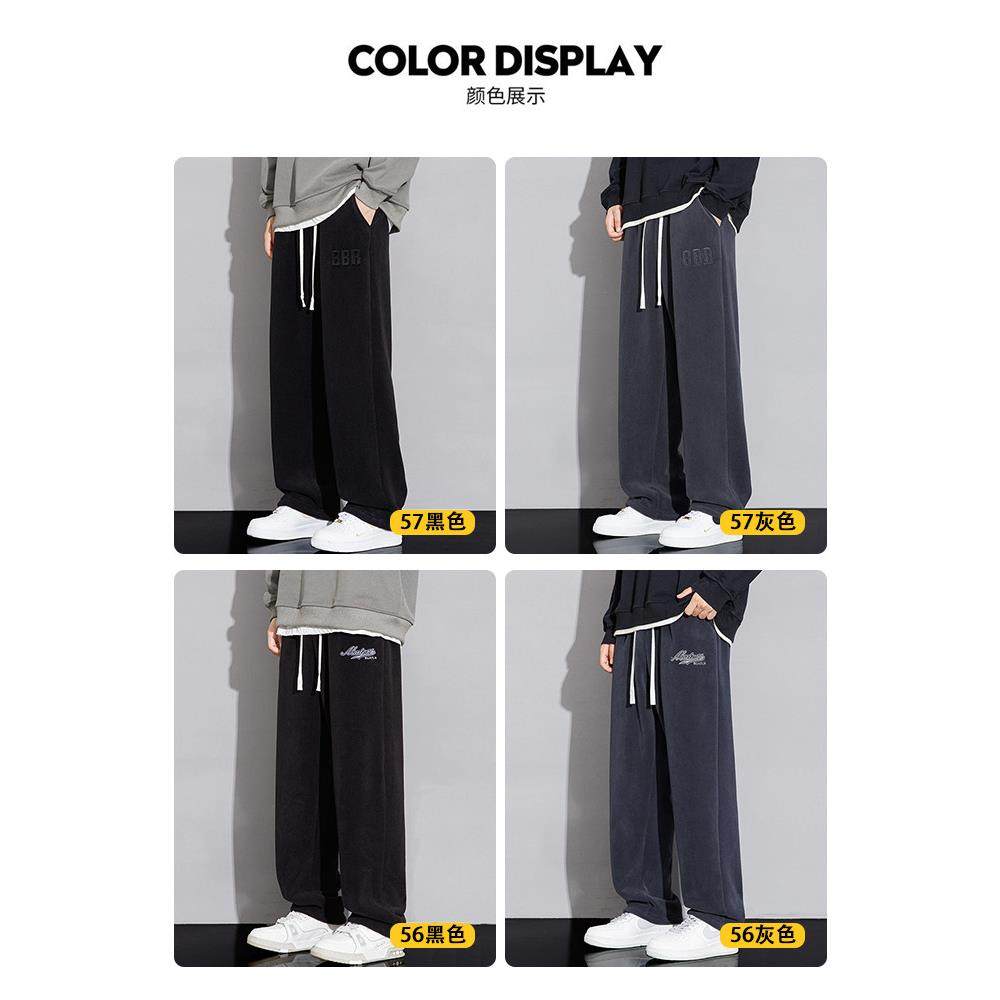 高端男士羊羔绒加厚裤子冬季加绒卫裤2025新款保暖棉裤男直筒长裤,男装,卫裤,淘宝优惠券,粉丝福利购,淘宝优惠卷