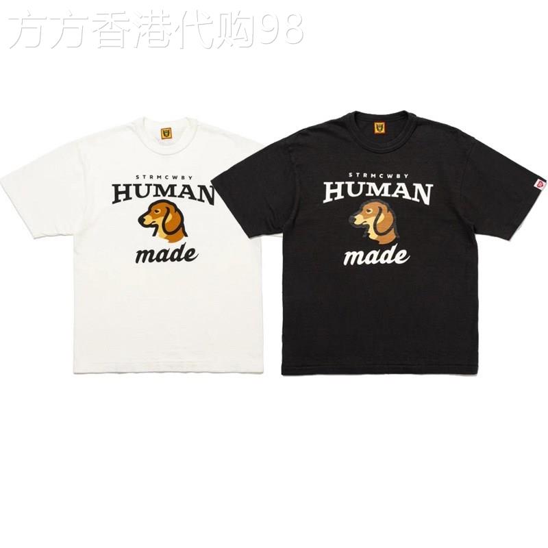 HUMAN MADE 日系达克斯猎犬动物图案印花短袖T恤男竹节棉宽松半袖
