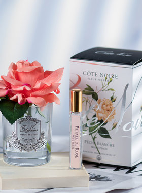 法国COTE NOIRE大朵玫瑰/无火香氛花 持久留香  高端生日礼物摆件