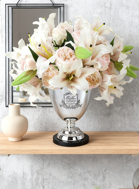 COTE NOIRE 法国香氛花银舟载梦玫瑰百合花束家居香薰礼物轻奢