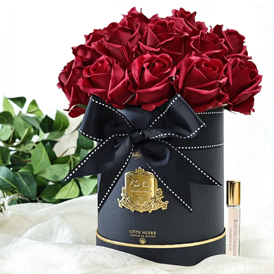 法国COTE NOIRE香氛云端之恋23朵小玫瑰花束餐桌客厅轻奢家居摆件