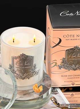 法国COTE NOIRE白杯银标450g 香薰蜡烛居家礼物摆件