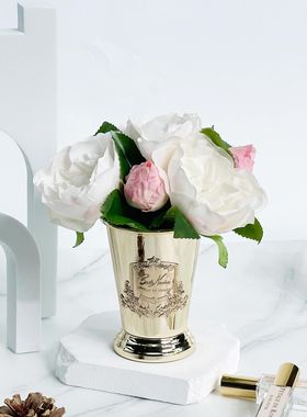 法国COTE NOIRE限量款小牡丹花束无火香氛花居家生日礼物摆件扩香