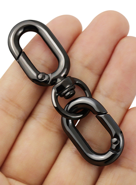 防丢钥匙扣五金配件延长背包挂钩挂扣弹簧扣随身携带椭圆扣登山扣