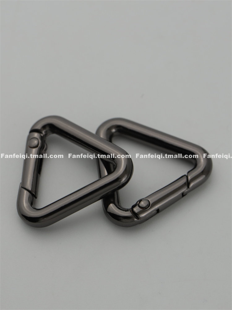 金属三角形扣环弹簧连接环包挂扣钥匙环天幕扣环包带调节环三角扣