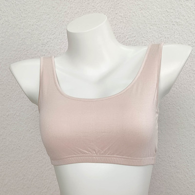 日单女真丝针织背心式运动抹胸