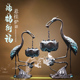 仙鹤香炉纯铜悬挂倒流香炉仙鹤香薰炉家用室内沉香高端倒流香摆件