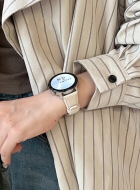 萱芊【荔枝纹】GT6适用华为gt5表带女watch5手表gt4新款pro女款智能watchgt5gt2女gt3女运动gt通用gt1小香风