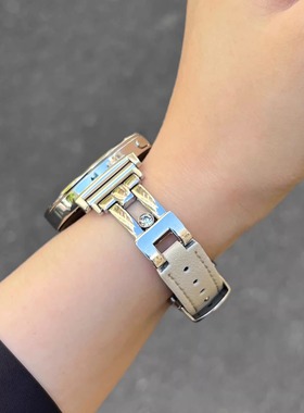 萱芊适用小米watch5手表带小米watchS4表带皮质智能S3专用S2女款S1女士小米sport高级感原装男士腕带41mm灰色