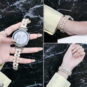 萱芊适用GT6华为gt5表带女watch5手表gt4新款 pro女款 智能watchgt5高级gt2女士gt3女41mm运动gt小香风gt1金属