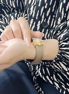 萱芊【镶钻土星磁吸扣】GT6适用华为gt5表带watch5gt4新款pro女款智能watchgt5通用gt2皮质gt3运动gt小香风gt