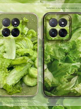 减肥蔬菜手机壳适用小米15pro夏天14ultra红米k80小清新k70绿色note13自律k60新款12个性11ultra男50女10透明