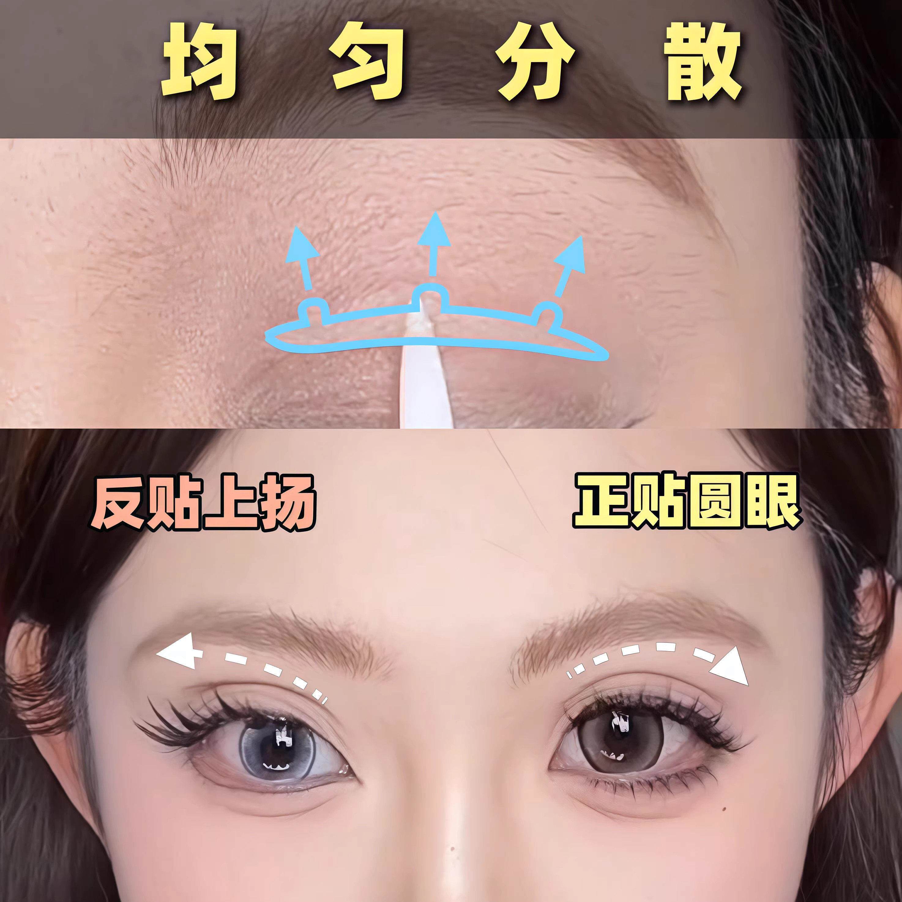 双眼皮贴3维撑力单变撑女隐形自然支强力GMP无双痕持久定型肿眼泡