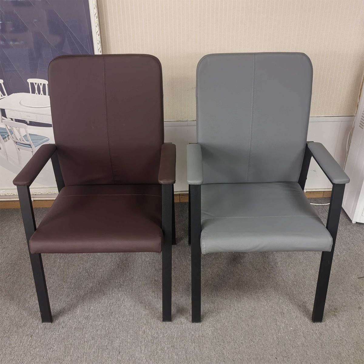 铁艺麻将椅猫抓皮办公椅会议椅