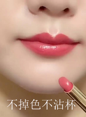 GOVO新款细管不掉色不沾杯豆沙胡萝卜色口红哑光持久保湿肉桂色