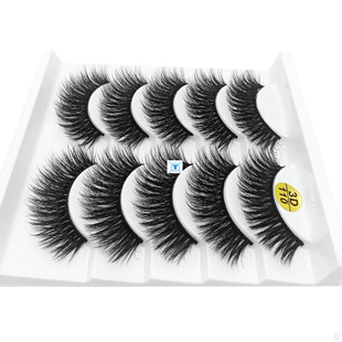 5 Pairs 3D/6D Faux Mink Hair False Eyelashes Wispy Fluffy