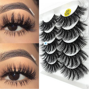 5 Pairs 3D/6D Faux Mink Hair False Eyelashes Wispy Fluffy
