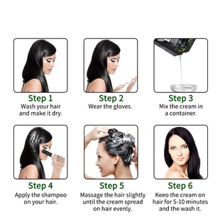 10pcs/lot Makeup Brand Black Hair Shampoo Only 5 Minutes