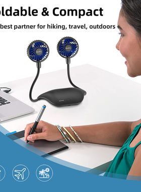 handfan挂脖风扇便携式迷你10000mah大容量ubs充电小风扇解放双手