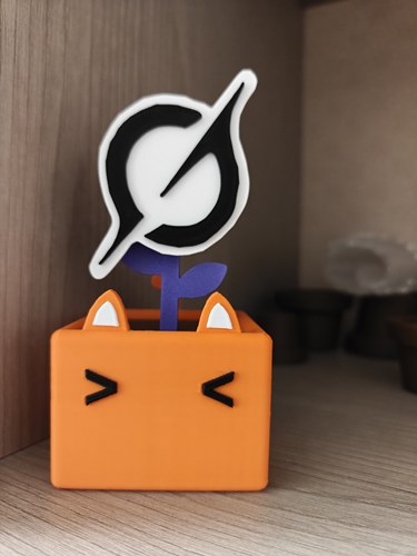 Grok小猫咪Grok绿植盆栽现货实拍 grok周边3D打印模型摆件clawd