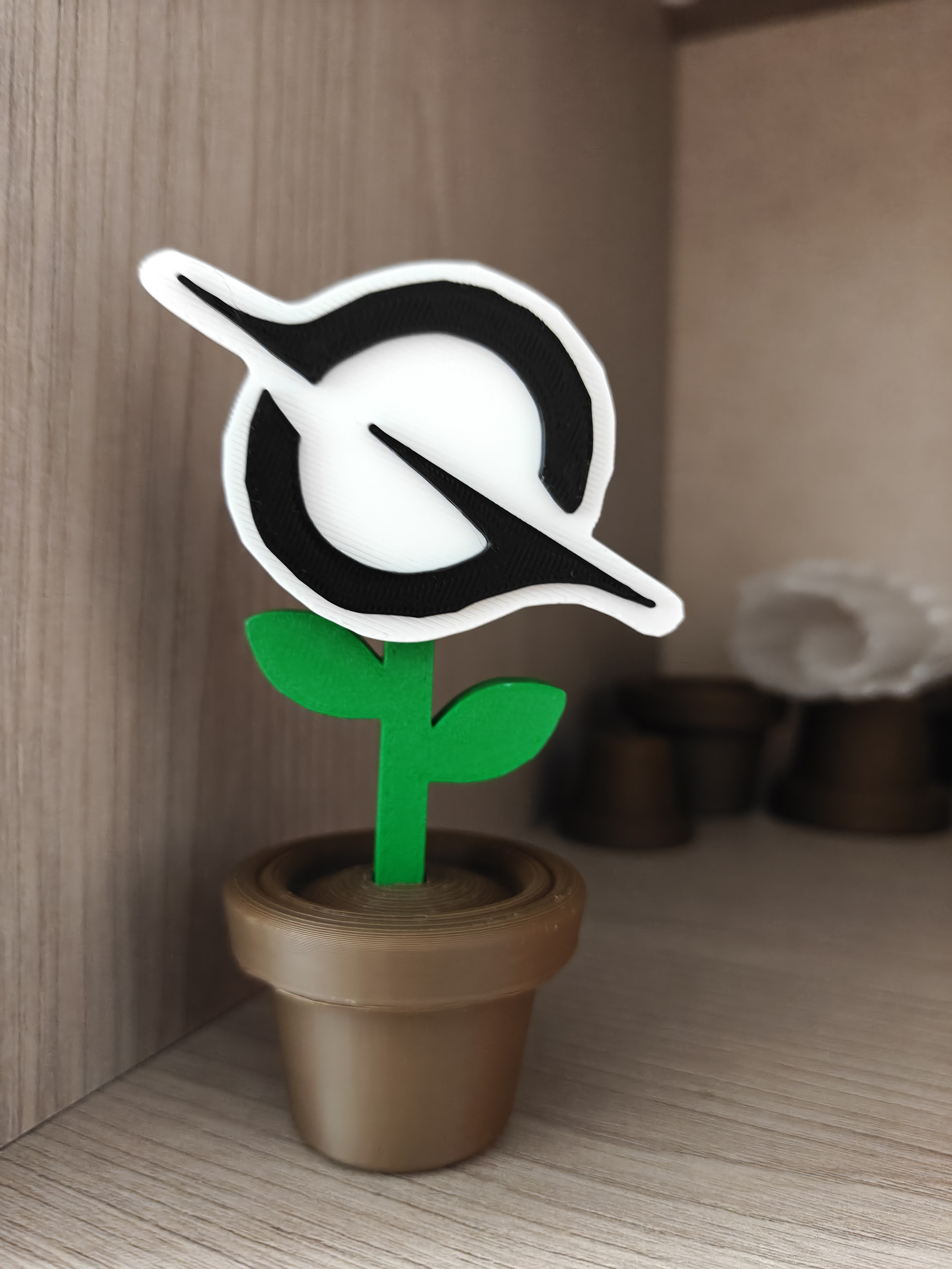 Claude太阳花盆栽vibecoding灵感解压花盆栽3D打印摆件程序员礼物图片
