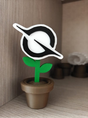 Claude太阳花盆栽vibecoding灵感解压花盆栽3D打印摆件程序员礼物