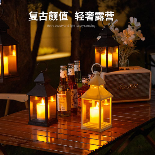 LED电子蜡烛复古风灯挂式装饰灯