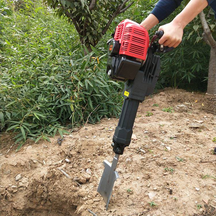 多功能汽油镐起树机 带土球链条式挖树机 断根移树机型号