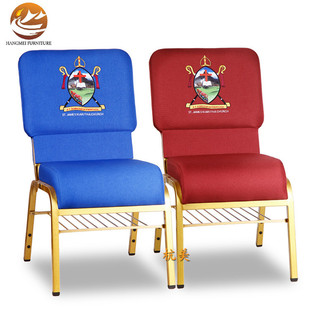 金属肯尼亚logo教堂椅 封背书架连接扣教堂椅