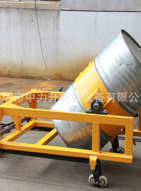 TY400AB钢制油桶混料机搬运车油罐搅拌机 防爆气动油桶旋转车