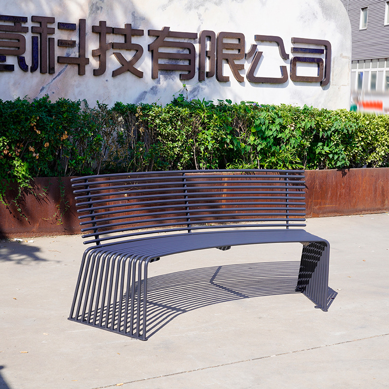 室内外座椅创意弧形休闲椅户外公园座椅广场商场机场公共座椅定制