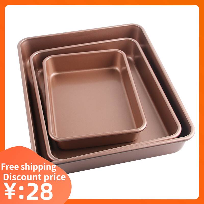 Rectangle Cake Baking Tray Bread Pastry Pan Oven Bakeware
