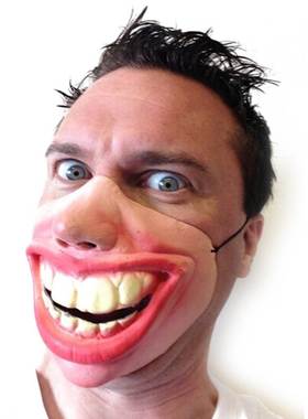 Big Teeth Latex Mask for Movie Fancy Dress Fool's day