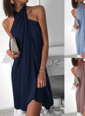 ual Loose Dress Beach Holiday Party Elegant Dresses Vestidos