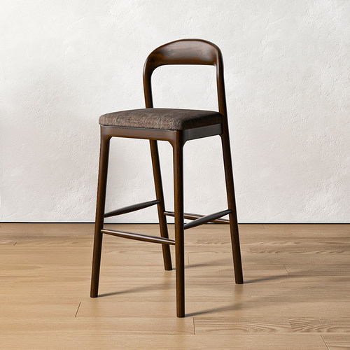 北欧白蜡木实木高脚凳酒吧椅